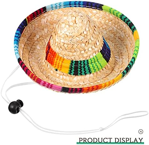 Frienda Dog Sombrero Hat Pet Halloween Poncho Dog Costume Set Mexican Decor - Image 3
