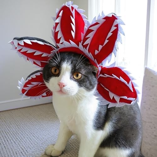 Dog Halloween Costume Hat with Flower Design Pet Headwear - Image 4