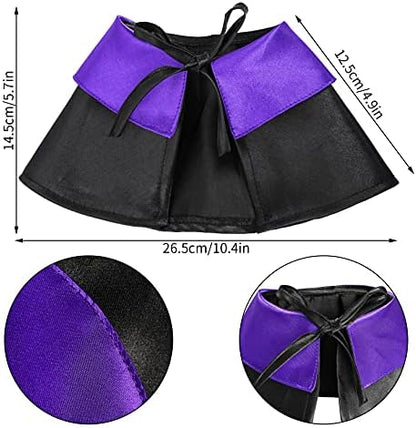 Dxhycc Halloween Pet Costume Cat Wizard Costume Funny Wizard Cat Clothes Cloak and Hat for Small Dogs Outfits - Image 2