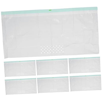 Mipcase 7pcs Cat Litter Filter Bags for Easy Cleanup Design Automatic Closing Feature for Cat Litter Boxes White