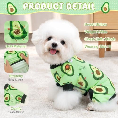 XPUDAC Dog Pajamas for Small Medium Dogs Girl Boy Cute Comfy Puppy Pjs Doggie Clothes Cat Pet Jammies Outfit, 213-2XL - Image 2