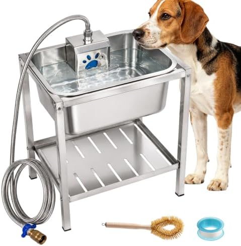 Automatic Dog Water Bowl Dispenser 3.5Gal Auto-Fill Pet Waterer