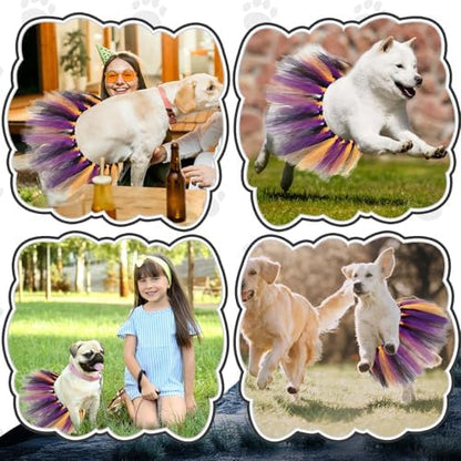 Dog Tutu for Dogs Tulle Skirt Pet Costume, Halloween Color - Image 6
