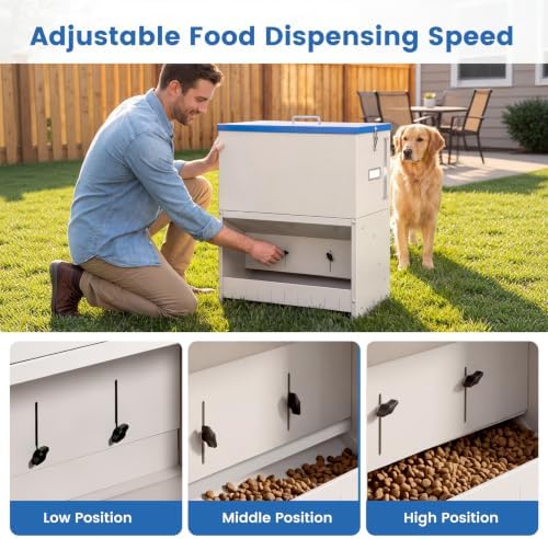 50lbs Automatic Dog Feeder- Gravity Dog Feeder for Large Dog