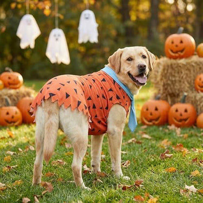 Halloween Small Large Dog Caveman Costume Stone Age Outfit,4XL - Image 3