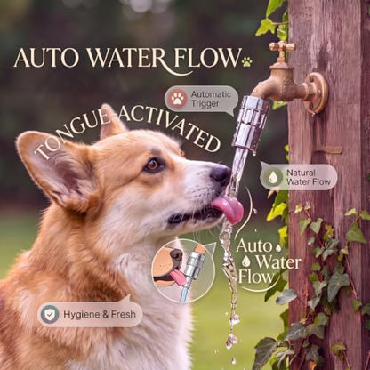 2 Pack Automatic Dog Faucet with Tongue-Activated Flow