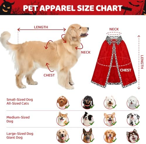 Dog Halloween Costumes Large Breed, King Costume Crown Hat and Cape, Funny Big Dog Halloween Costumes with Adjustable Straps for German Shepherd, Great Dane, Golden Retriever and Extra Large Dogs (L) - Image 4