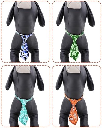 PET SHOW 10 Pack Paisley Dog Ties Neckties XL for Extra Large Dogs - Image 3