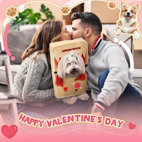 Halloween Dog Kissing Booth Costume Headpiece for Pets, Brown, L/XL - Image 5