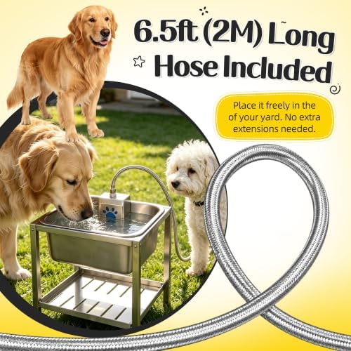 Automatic Dog Water Bowl Dispenser 3.5Gal Auto-Fill Pet Waterer