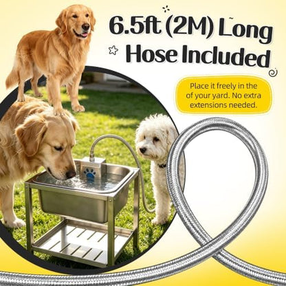 Automatic Dog Water Bowl Dispenser 3.5Gal Auto-Fill Pet Waterer