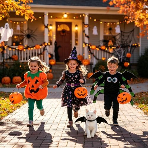 Halloween Pet Bat Wings Costume for Small Medium Large Dogs Cats Adjustable Black Bat Costume Wings for Pet Halloween Cosplay Party. - Image 3