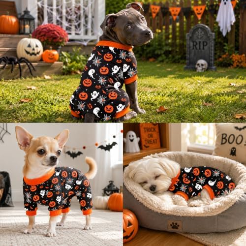 Dog Halloween Pajamas for Small Medium Dog Halloween Pjs Dog Onesie Cute Soft Breathable Puppy Pet Stretchy Dogs Recovery Suit for Boy Girl-S - Image 7