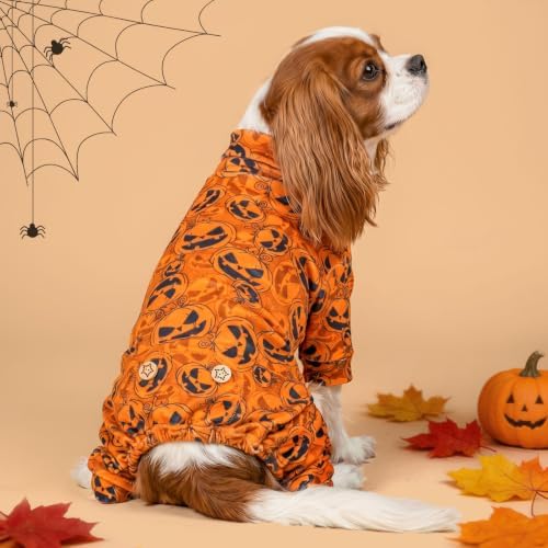 KYEESE Halloween Dog Pajamas for Small Dog Onesie with Jack-o'-Lantern - Image 2