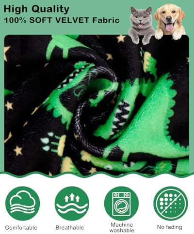 CuteBone Dinosaur Costume Dog Pajamas, Stretchy Spandex Crystal Velvet Sleepwear Coat for Small Dogs, Soft & Warm Pet Outfit Clothes for Cold Weather, Cozy Pullover Design COSP14XXL - Image 4