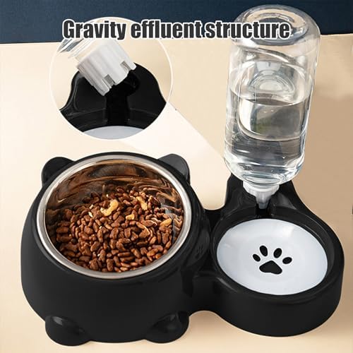 Two-in-One Upgraded Automatic Pets Feeder and Water Dispenser Combo Set, Washable Pet Cat Dog Feeder and Water Dispenser for Small and Medium Pets Cats Dogs #