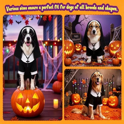 Cat Puppy Costume Priest Nun Outfit (Nun,Small) - Image 6