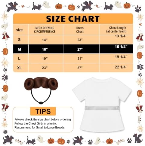 Dansydaisy 2 Pcs Halloween Pet Costume, Princess Outfit, Medium - Image 2