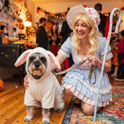 Gilprop Sheep Costume for Dogs, Halloween Lamb Pet Fun Costume, M - Image 4