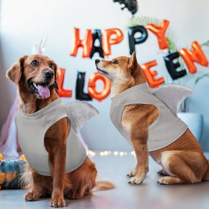2 Pcs Halloween Dog Shark Costumes Fish Fin Dogs Costume, X-Large - Image 4