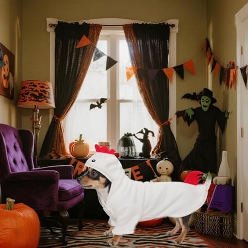 Dog Halloween Chicken Costume Dog Thanksgiving Hoodie Cosplay - Image 5