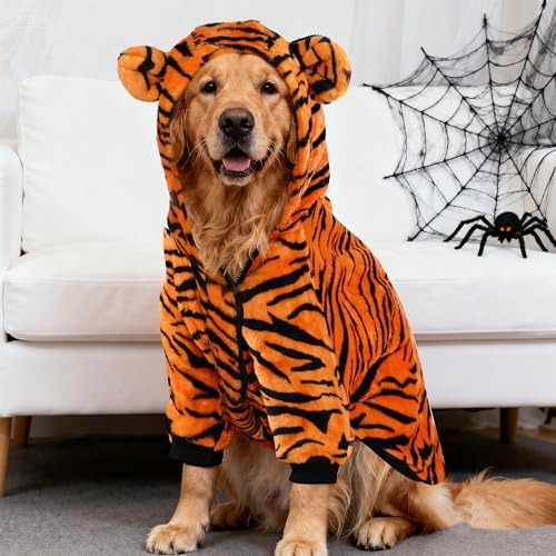 Topbuti Dog Halloween Tiger Costume Dog Hoodies Sweaters Pet Funny Clothes - Image 4