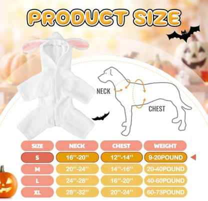 Gilprop Sheep Costume for Dogs, Halloween Lamb Pet Fun Costume, S - Image 2