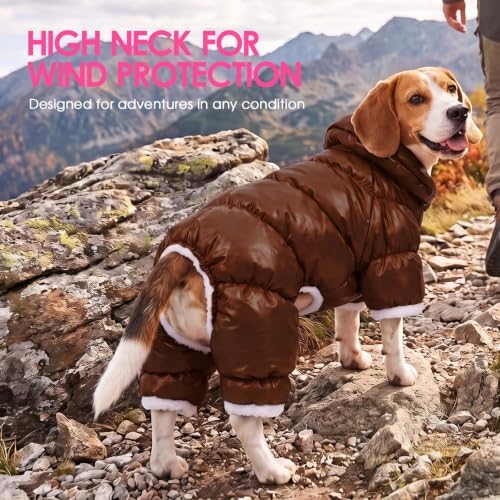 AOFITEE Dog Winter Coat Waterproof Dog Jacket Warm Fullbody Dogs Snowsuit - Image 7