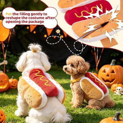 Halloween Dog Hot Dog Costumes Medium - Image 3
