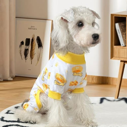 XPUDAC 4 Pack Dog Pajamas for Small Dogs, Puppy Clothes for Boy Girl Strechy Soft Pet Jumpsuit, Cat Onesie (X-Large) - Image 3