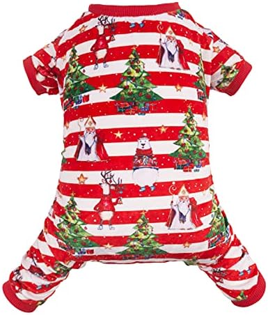 CuteBone Christmas Dog Pajamas Shirt Winter Holiday Cute Pjs Pet Clothes Bodysuit for Doggie Onesies P186S - Image 6