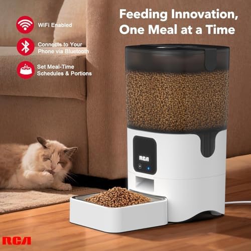Automatic Cat Dog Feeder, Smart WiFi App 6L Food Dispenser, Portion Control