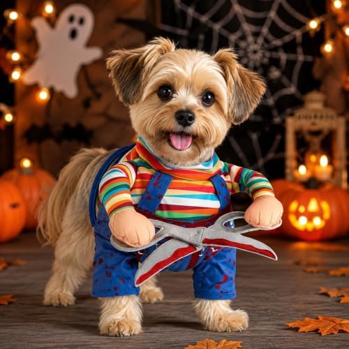 Scissors Style Pet Costume, Funny Adjustable Halloween Outfit for Dog Cat - Image 3