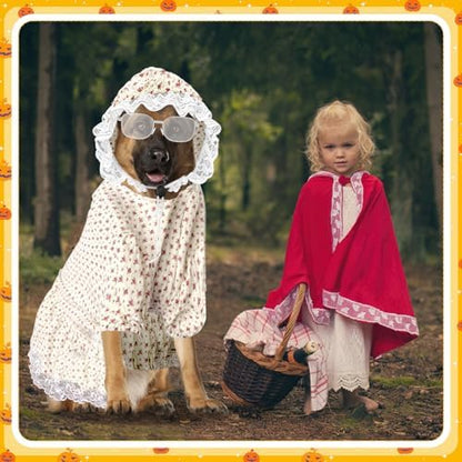 3 Pcs Old Lady Costume for Dog Grandmas Dogs Costume - Image 7