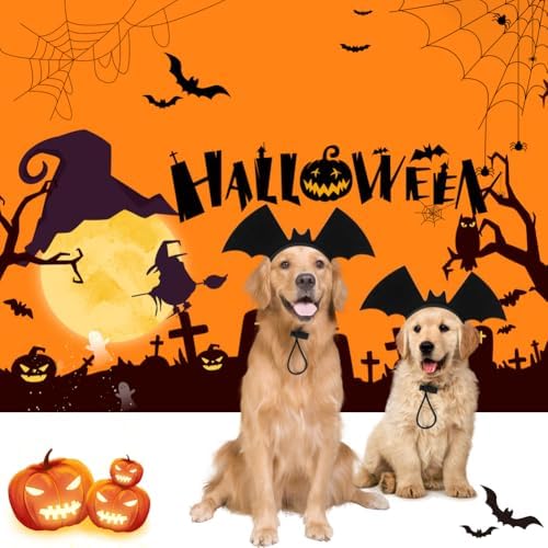 Vivifying Halloween Dog Bat Wing Headband 1 Pack, Adjustable, Black - Image 7