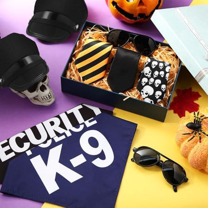 Huhumy 9 Pcs Dog Police Costume Accessory Set for Halloween - Image 4