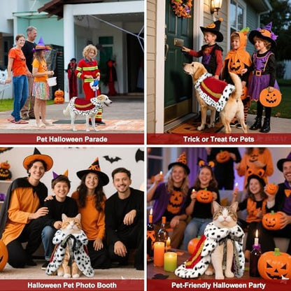 Dog King Costume, Faux Fur Dog Halloween Costume - Image 2