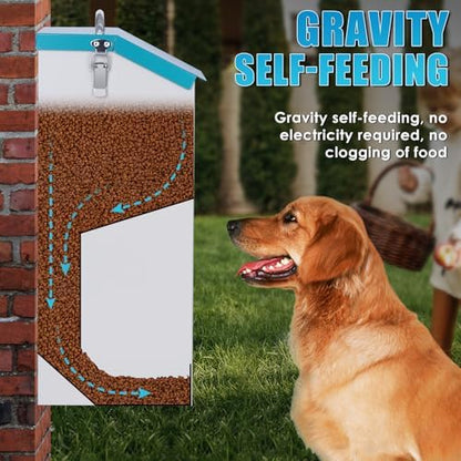 Automatic Cat Feeder Outdoor 59cups/14L Automatic Dog Feeder