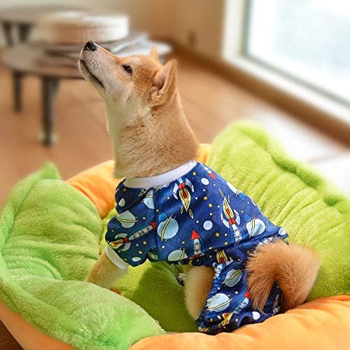 CuteBone Small Dogs Outfit Soft Puppy Onesies Pjs Dog Pajamas Pet Coat Cat Apparel Comfy Doggie Jumpsuit Bodysuit for All Seasons - Image 3