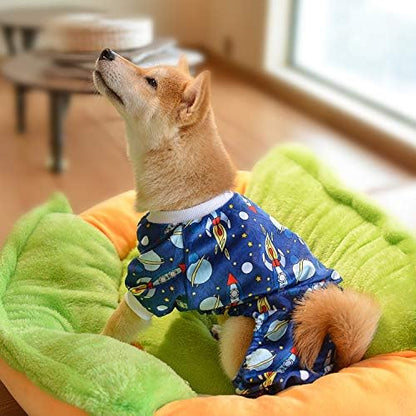CuteBone Small Dogs Outfit Soft Puppy Onesies Pjs Dog Pajamas Pet Coat Cat Apparel Comfy Doggie Jumpsuit Bodysuit for All Seasons - Image 3