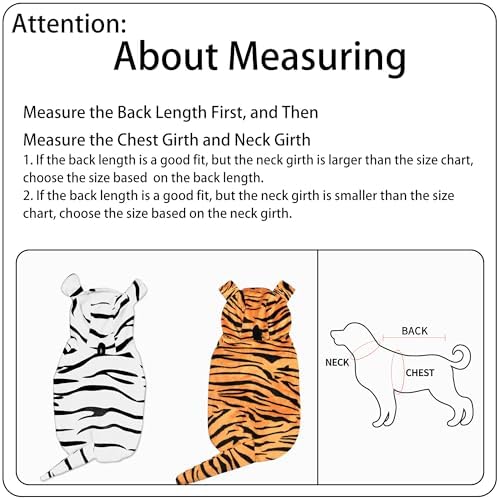 DELIFUR Large Dog Tiger Costume - Tiger Halloween Costume for Medium Large Dogs Golden Retriever Labrador Rottweiler Cute Hoodie Outfit (Yellow, XX-Large) - Image 5