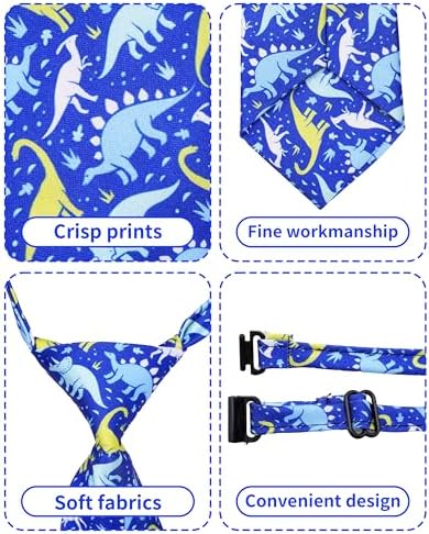 PET SHOW 10 Pack Dinosaur Dog Ties Neckties XL for Extra Large Dogs - Image 2