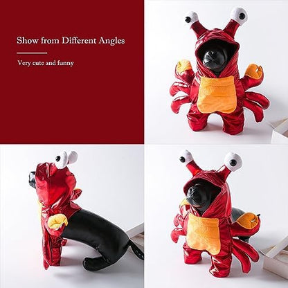 BAMY Halloween Dog Crab Costume,Funny Pet Hoodie,Cosplay Bulldog Apparel,S - Image 5