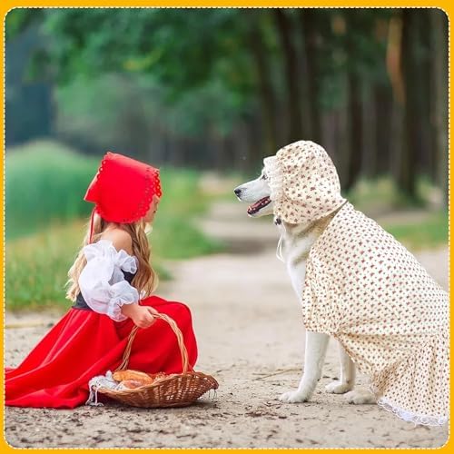 3 Pcs Old Lady Costume for Dog Grandmas Dogs Costume - Image 3