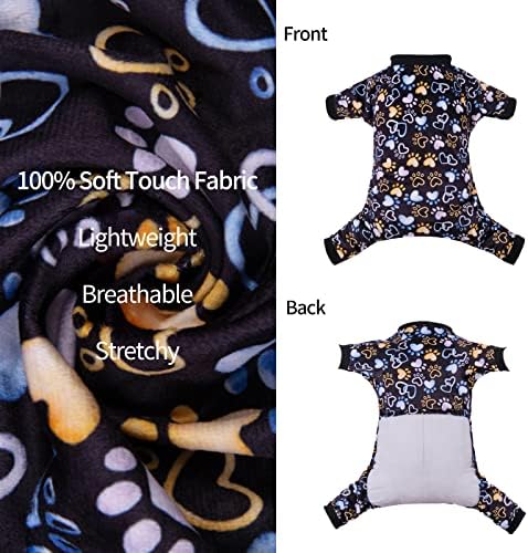 CuteBone Dog Pajamas Costumes Fleece Pet Clothes Puppy Onesie Winter Holiday Cute Cat Jammies Keep Your Pet Warm in the Cold Weather P220L - Image 3