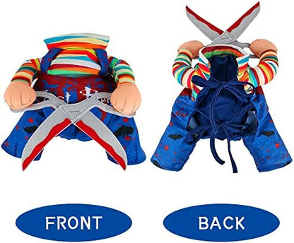 NACOCO Dog Halloween Scissors Style Doll Costume Pet Christmas Cosplay Adjustable Doll Funny Special Clothes Puppy Party Clothes for Small Dogs Cats (Small) - Image 5