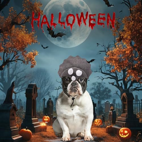 Triceratops Dog Halloween Costume Dinosaur Headpiece Hat with Elastic Strap - Image 4