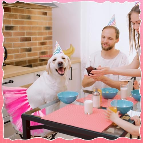 Dog Tutu for Dogs Tulle Skirt Pet Costume, Hot Pink and Pink - Image 5