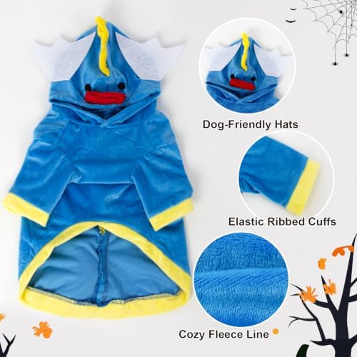 NACOCO Halloween Dog Funny Costume Pet 2026 NEW Sea Horse Hoodies Small to Large Dog Brithday Cosplay Outfits(Sea Horse,XL) - Image 3