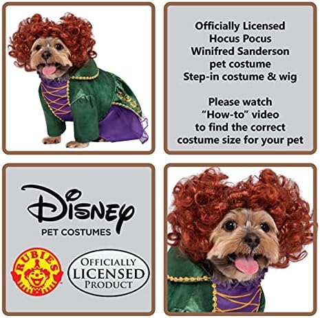 Rubies Disney Hocus Pocus: Winifred Sanderson Pet Costume for for Dogs or Cats, Small - Image 2